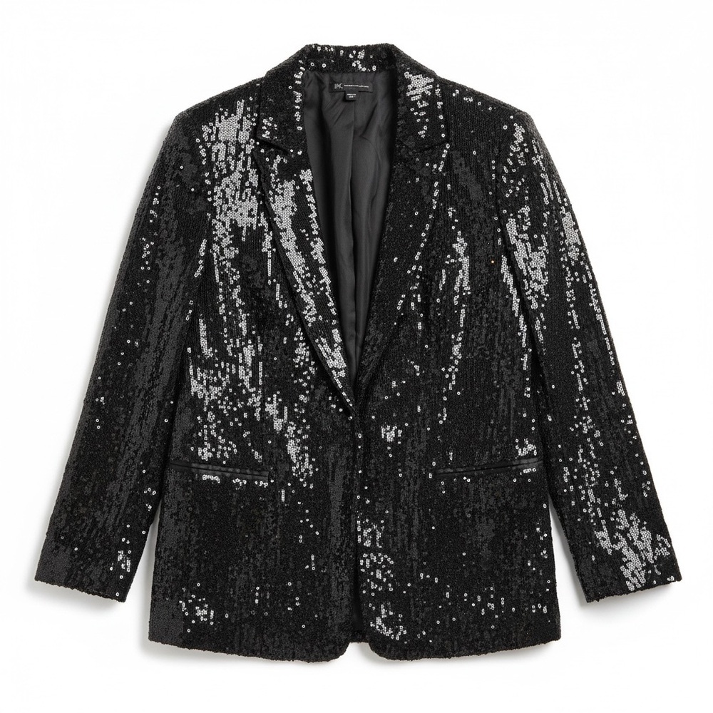 ✨ NWT INC International Concepts Jewel-Tone Sequin Jacket – Size Medium ✨ - Picture 6 of 9